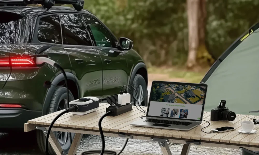 Vehicle to load (V2L) electric car