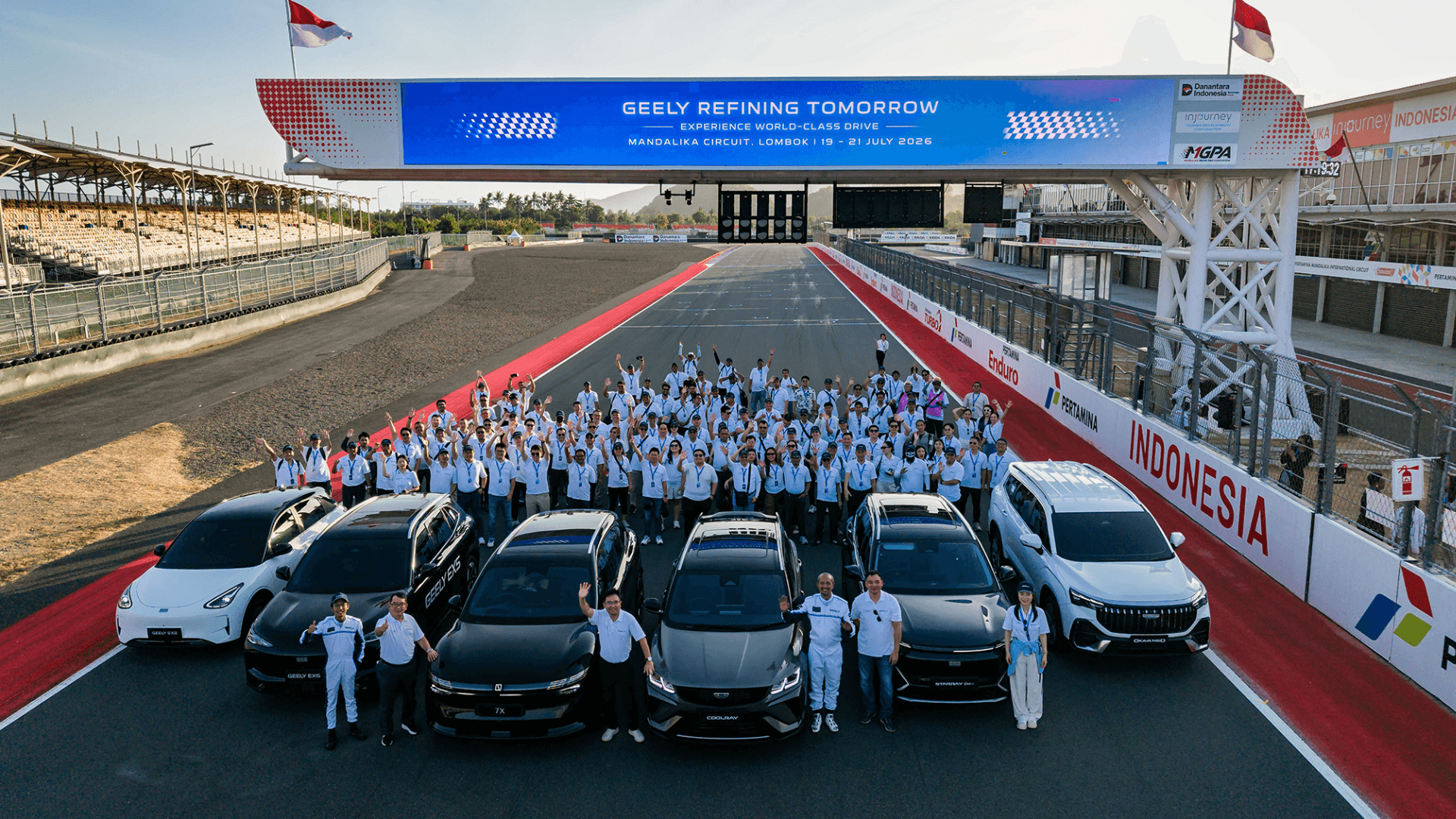 Geely coolray di sirkuit mandalika